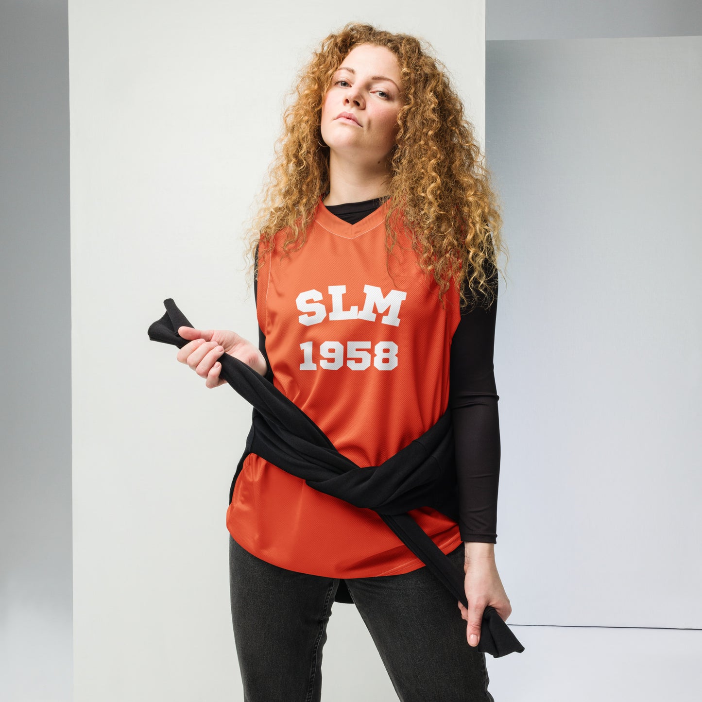 Recycled unisex basketball jersey