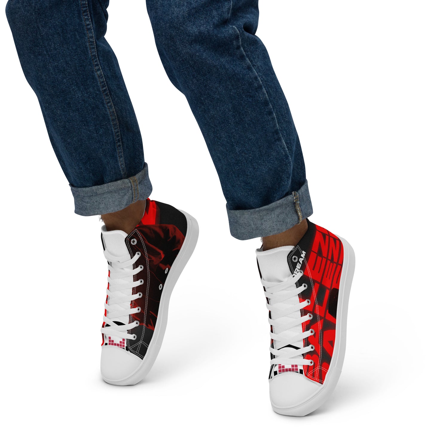 Men’s high top canvas shoes