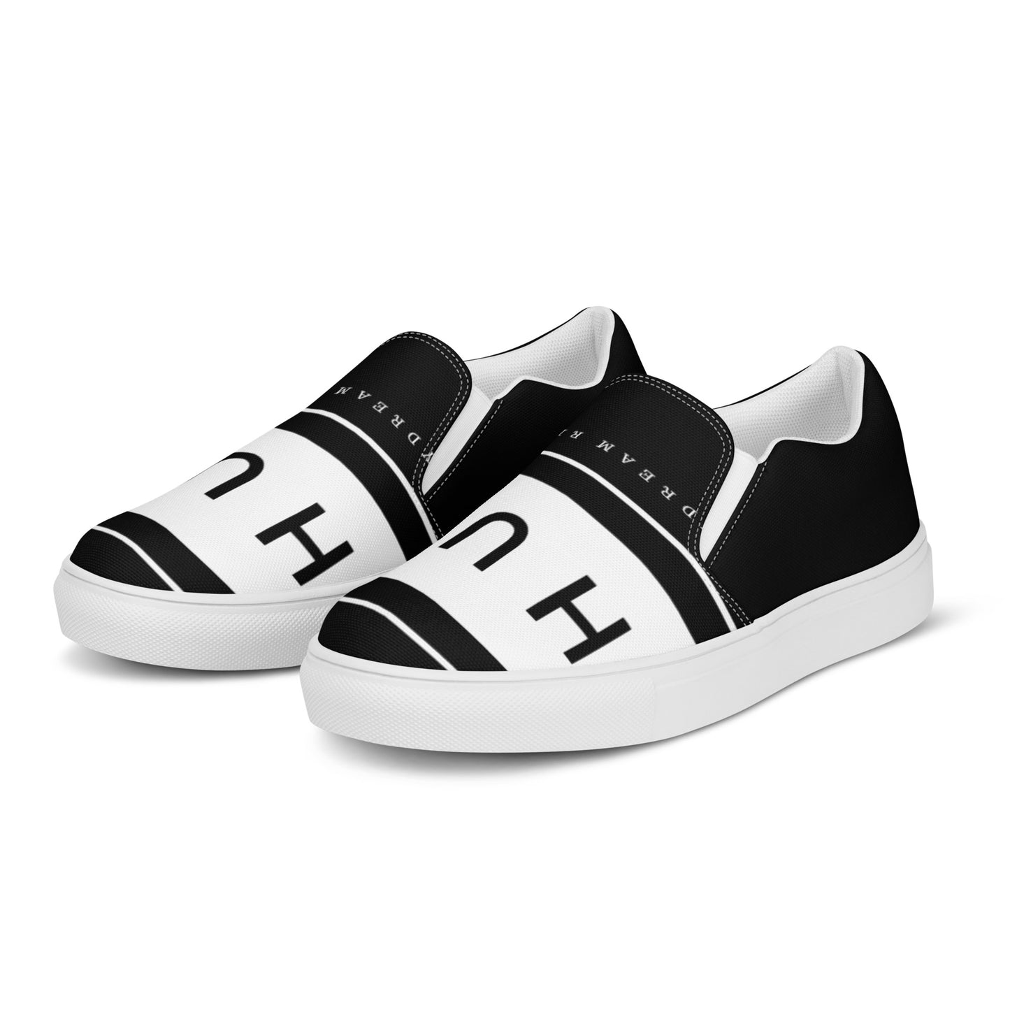 Tennis en toile sans lacets homme