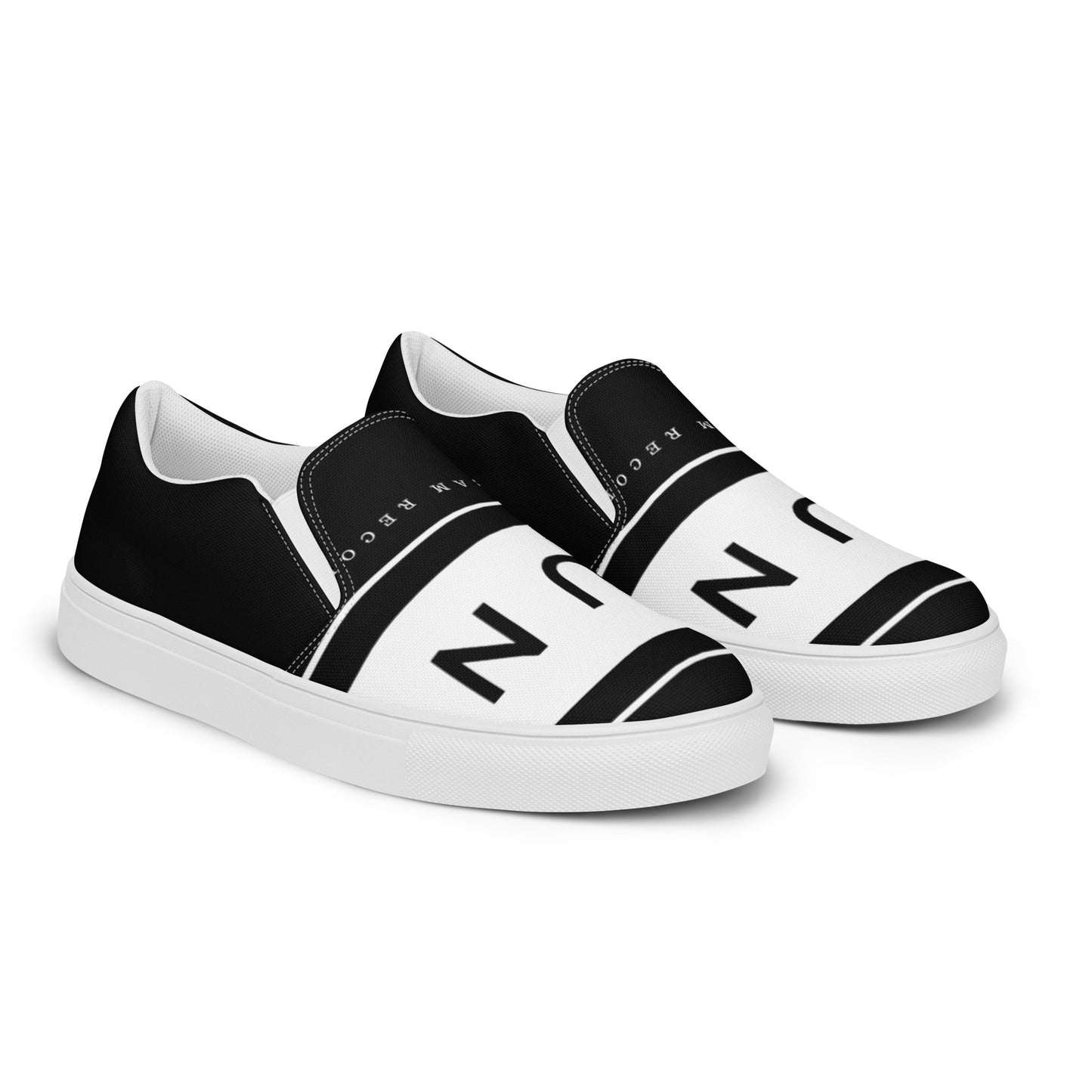 Tennis en toile sans lacets homme